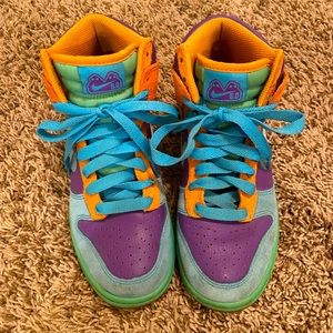 Nike Dunk High 6.0 Pure Purple Cyan Orange Blue Mint Green Women’s 6 Sneakers